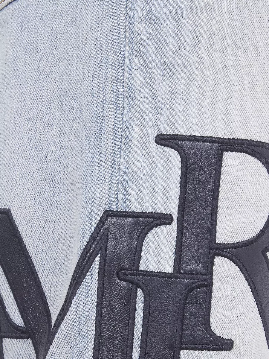 Amiri Skinny Jeans Staggered Logo Belt Loop Design