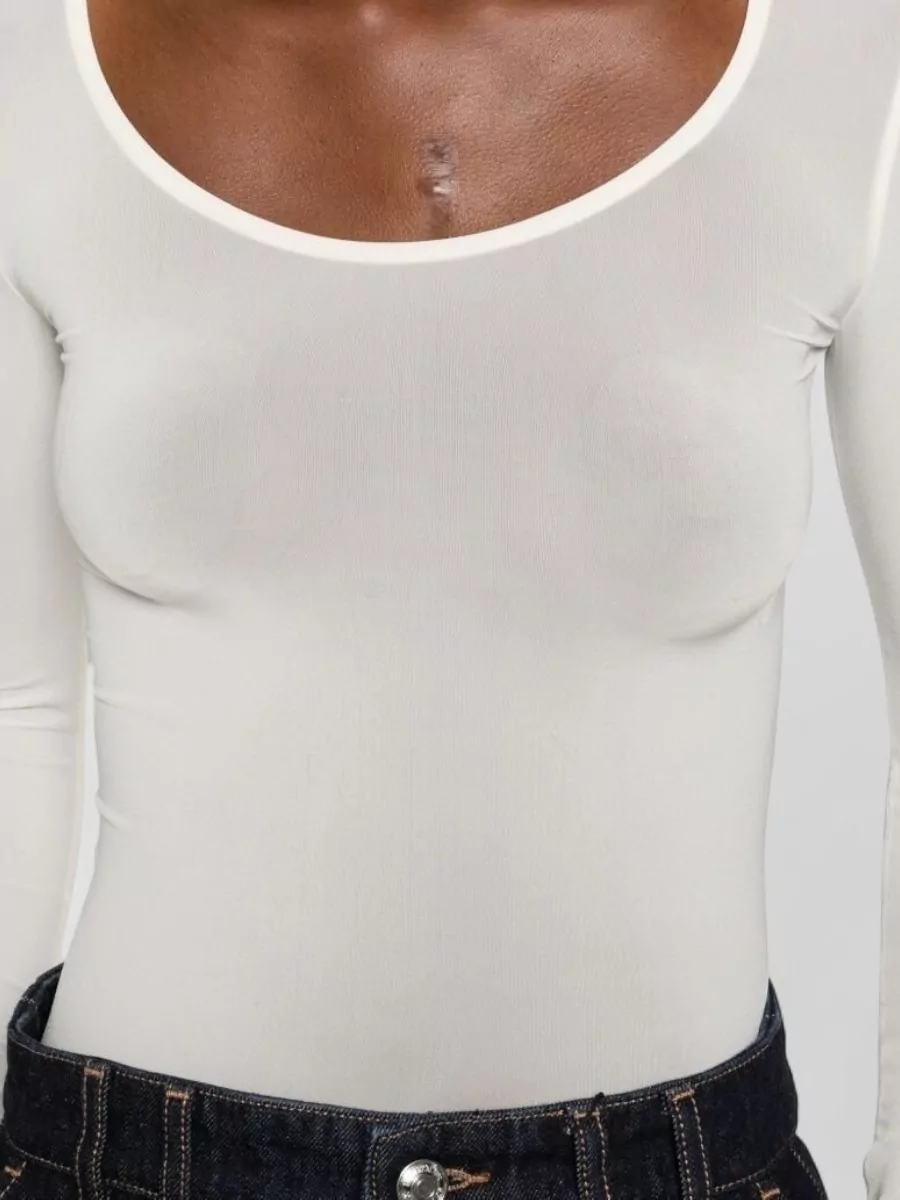 Wolford Buenos Aires Scoop Neck Long Sleeve Bodysuit