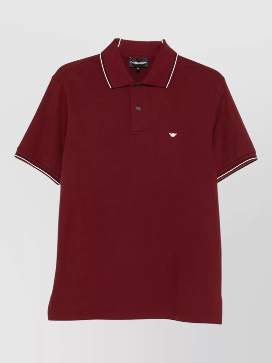 Emporio Armani cotton short-sleeve polo shirt