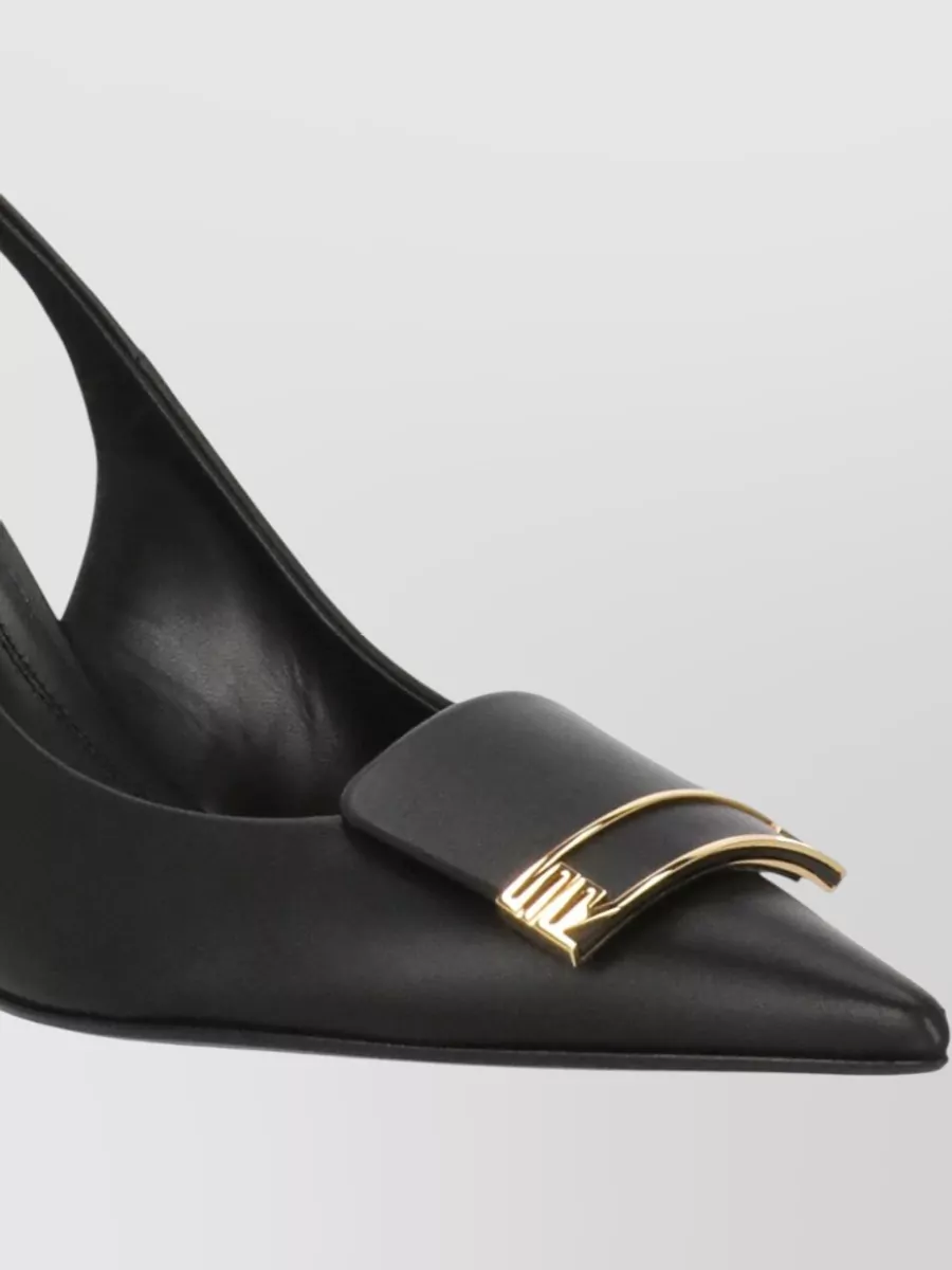 Sergio Rossi Leather Slingback Pumps