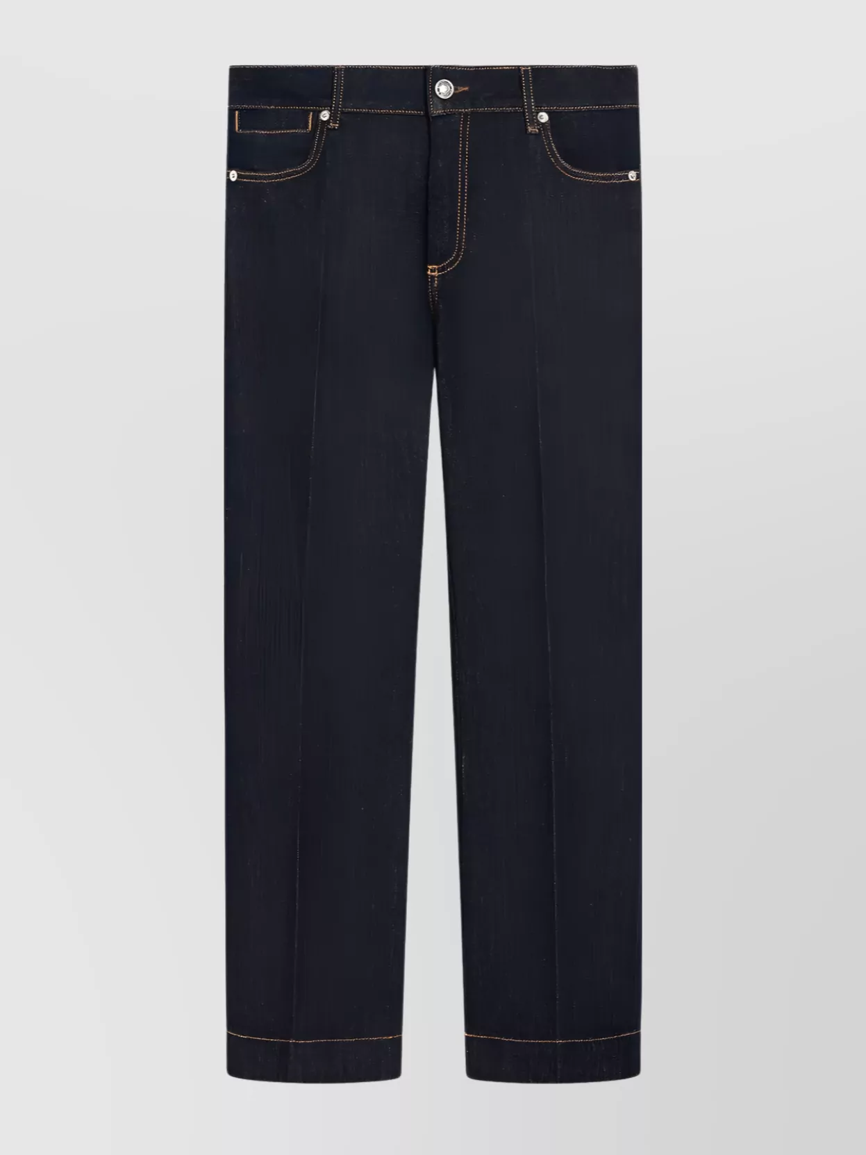 Shop Sportmax Low Waist Wide Leg Jeans With Cropped Length