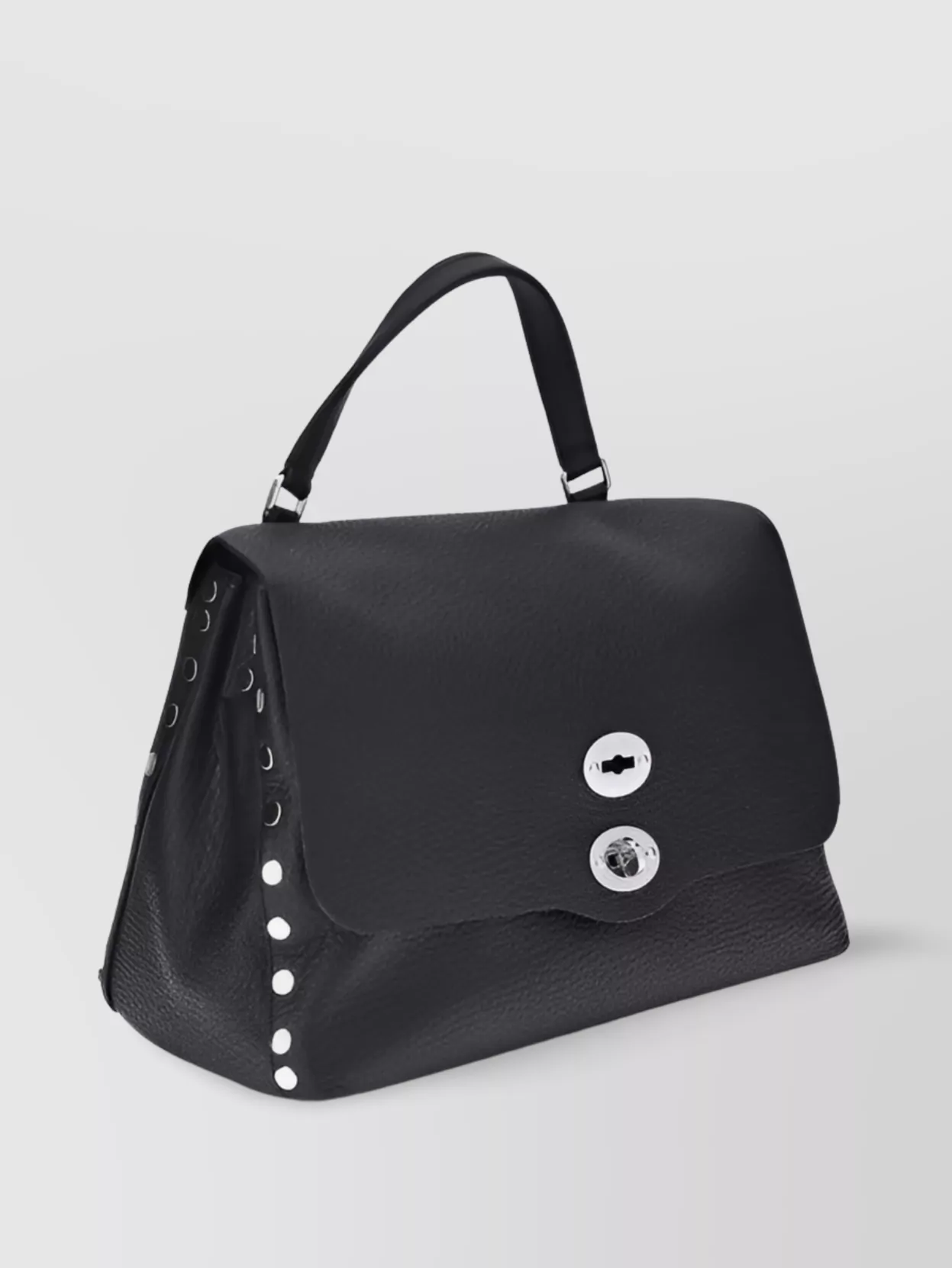 Zanellato Leather Shoulder Bag Medium Studs