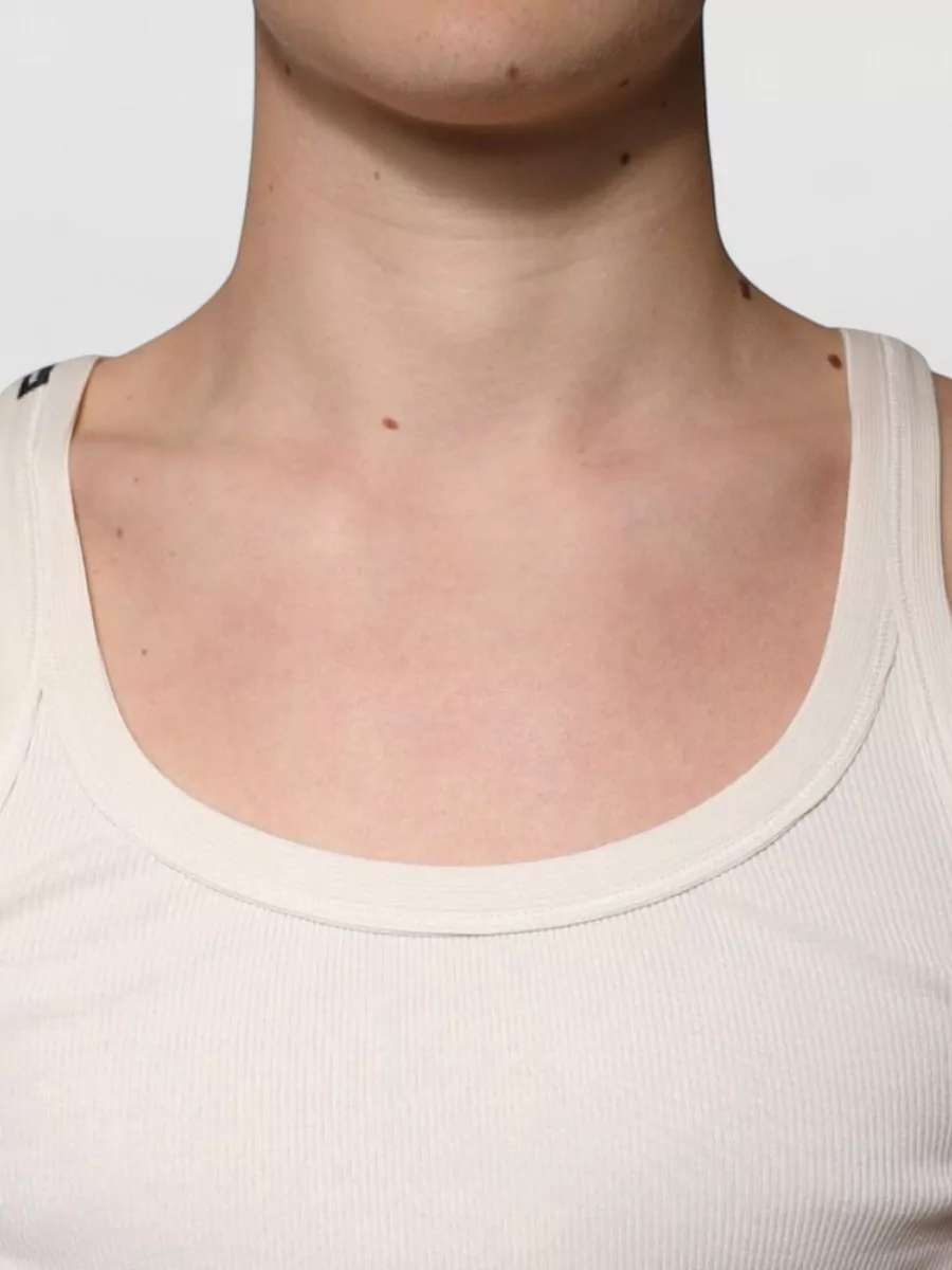 Dolce&Gabbana Cotton Ribbed Sleeveless Tank Top