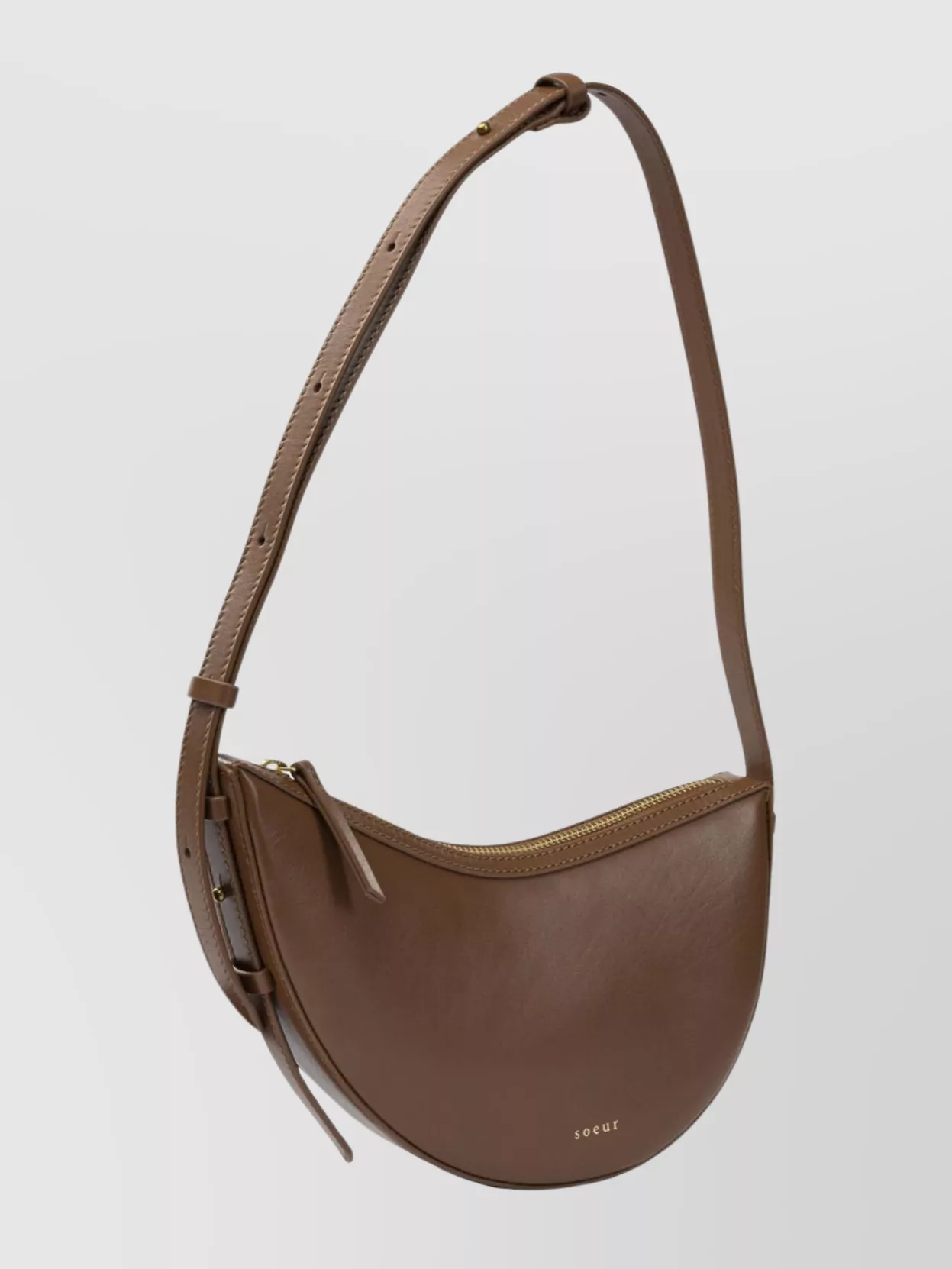 Soeur Adjustable Strap Shoulder Bag With Smooth Finish