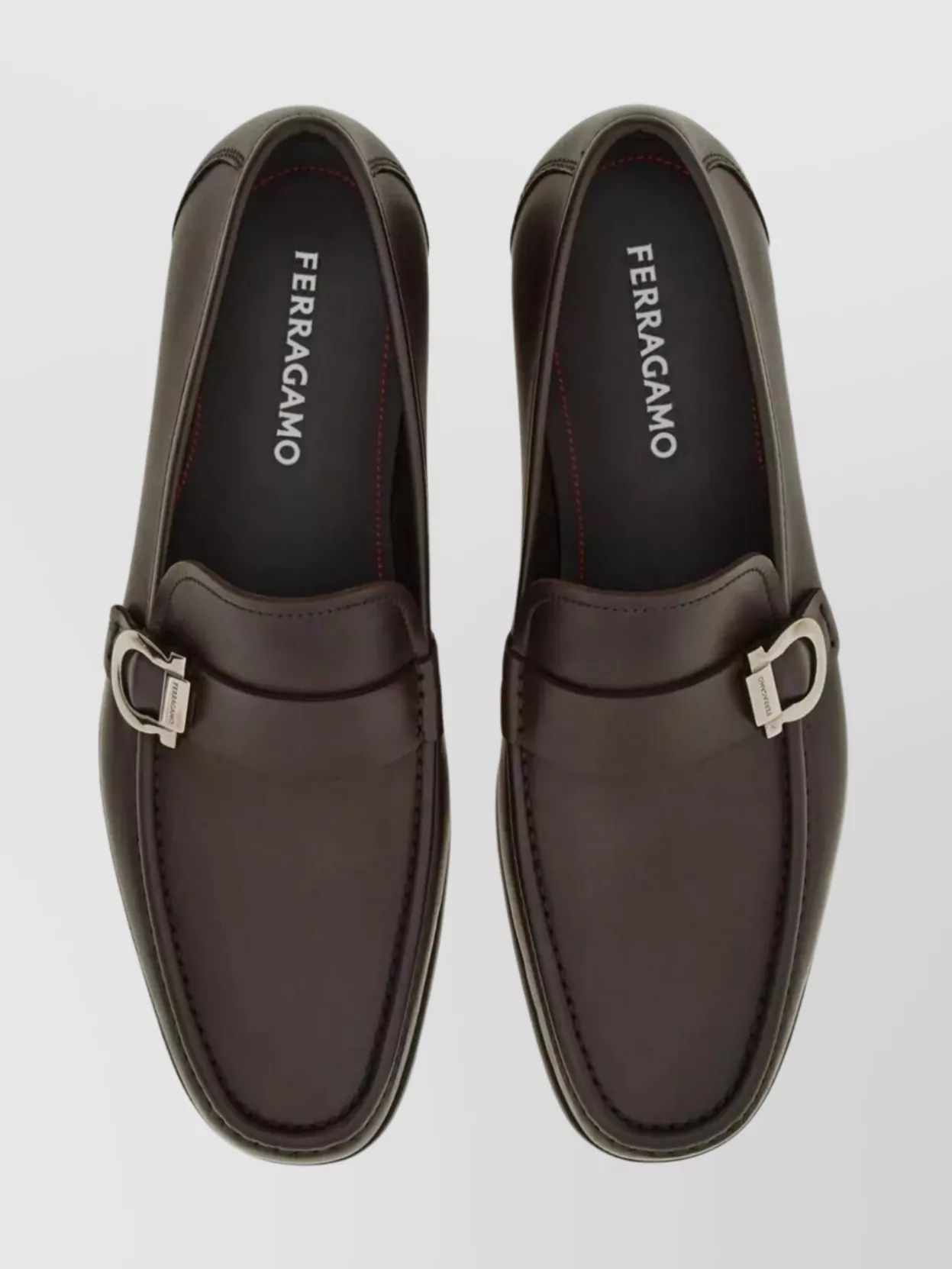 Ferragamo Caspian Leather Sole Loafers