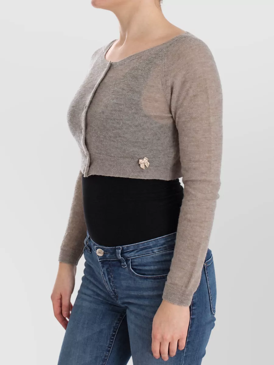 Ermanno Scervino Alpaca Leather Cardigan