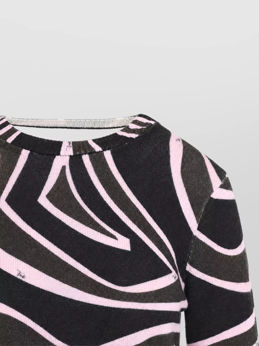 Pucci Fine-Knit Long-Sleeve Top