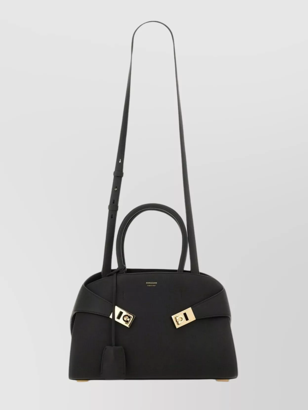 Ferragamo Medium Hug Leather Top Handle Bag