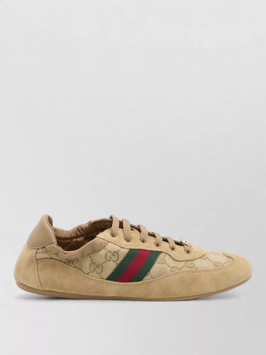 Gucci Monogram Fabric Sneakers Low Top Design