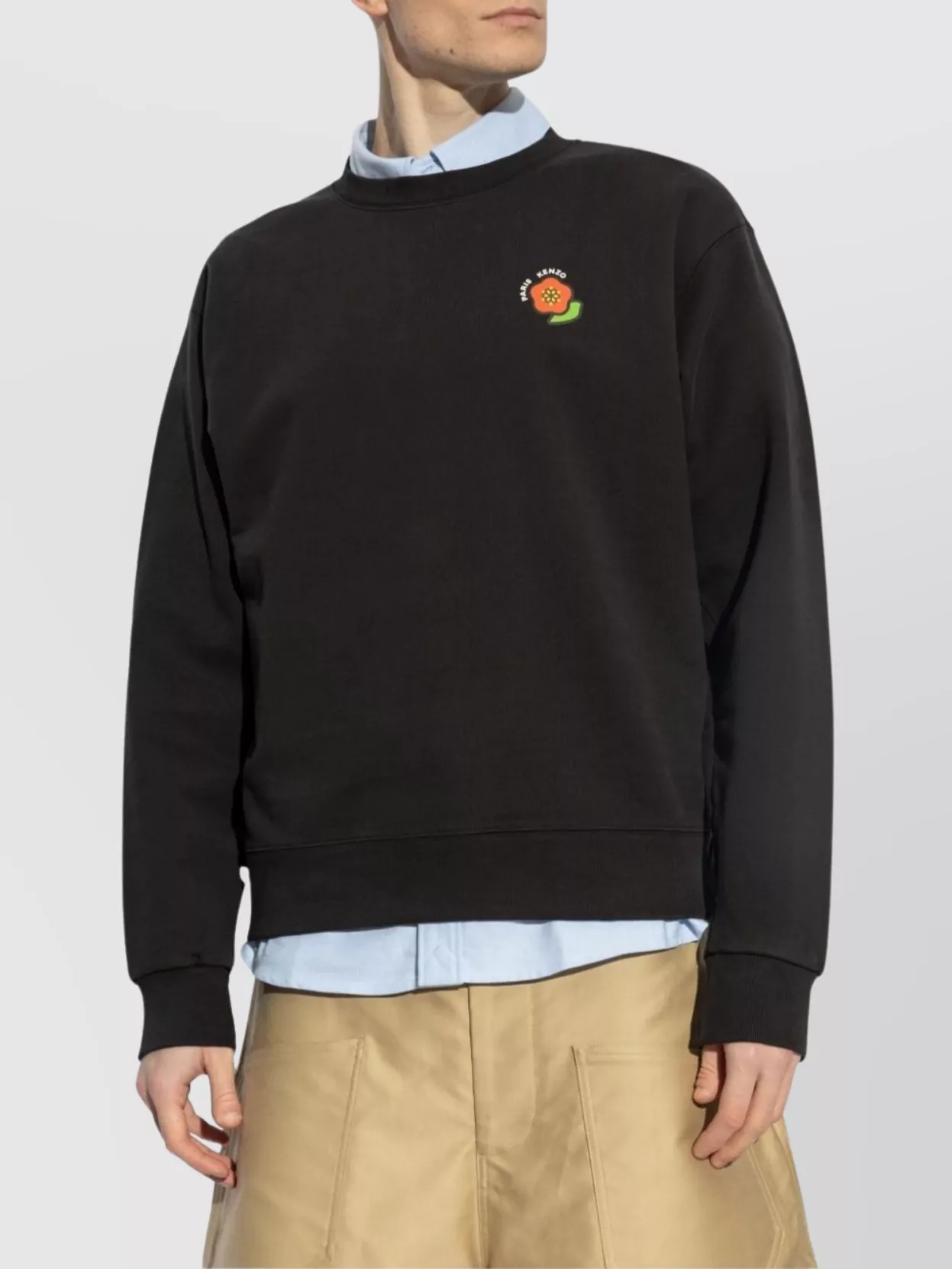 Kenzo Crew Neck Long Sleeves Cuffs And Hem
