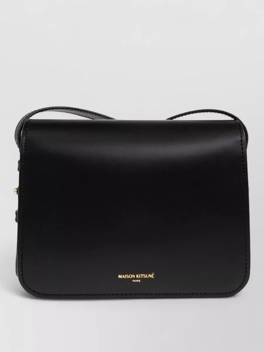 Maison Kitsuné Leather Crossbody Bag
