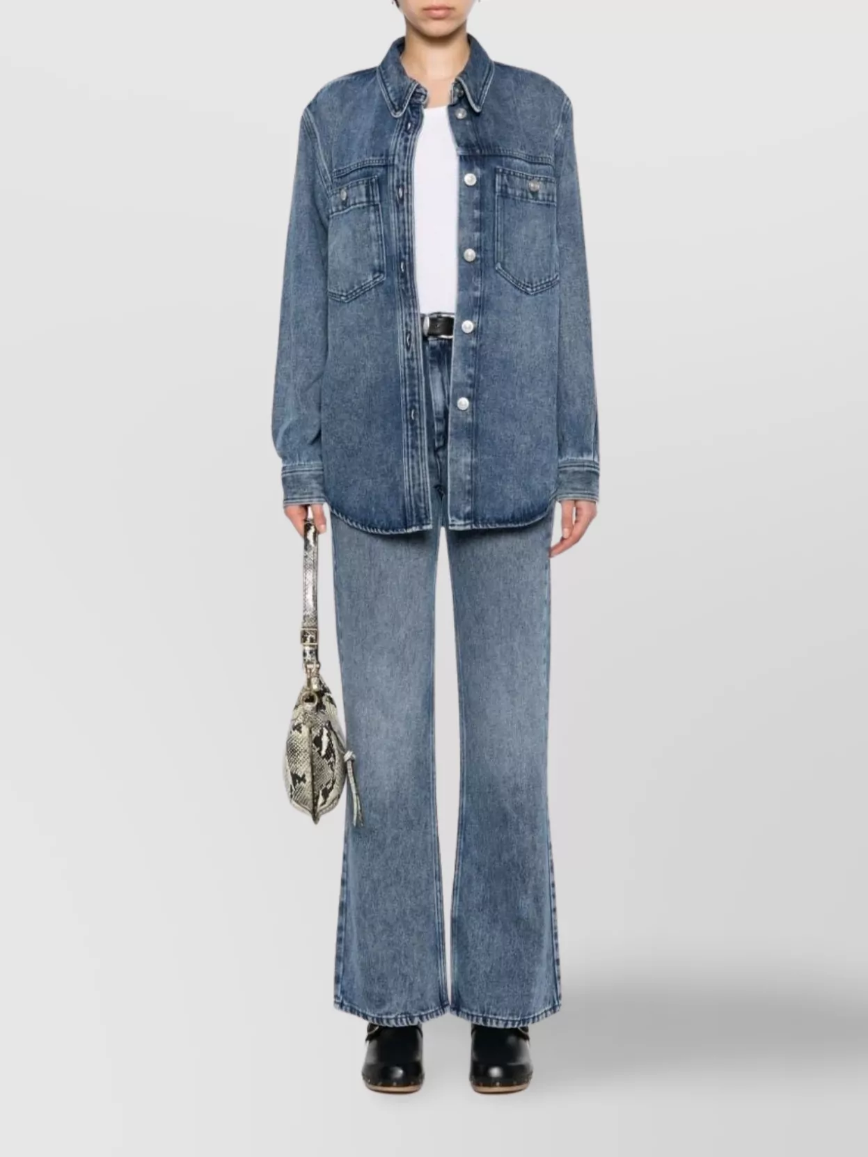 Isabel Marant High-rise Bootcut Denim Jeans With Belt Loops In Blue