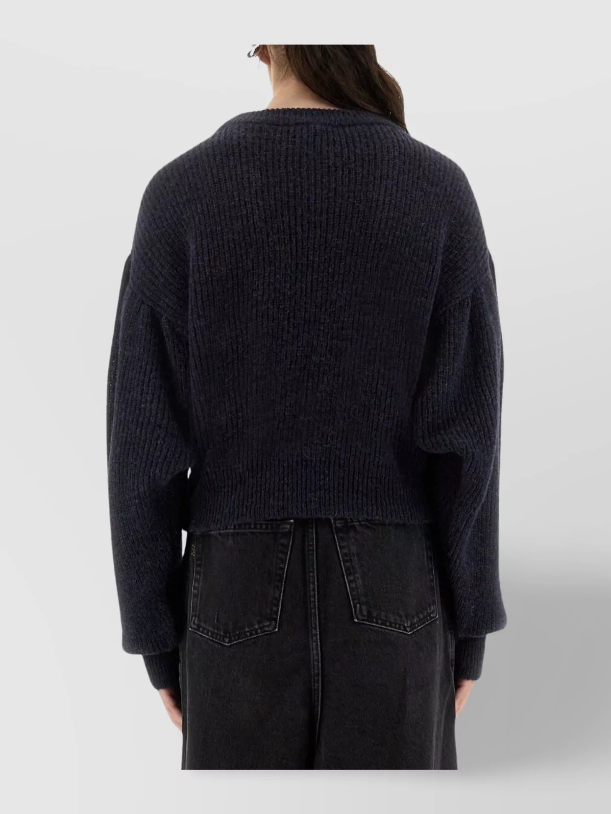 Rotate Birger Christensen Knitwear Crew Neck Dropped Shoulders Long Sleeves