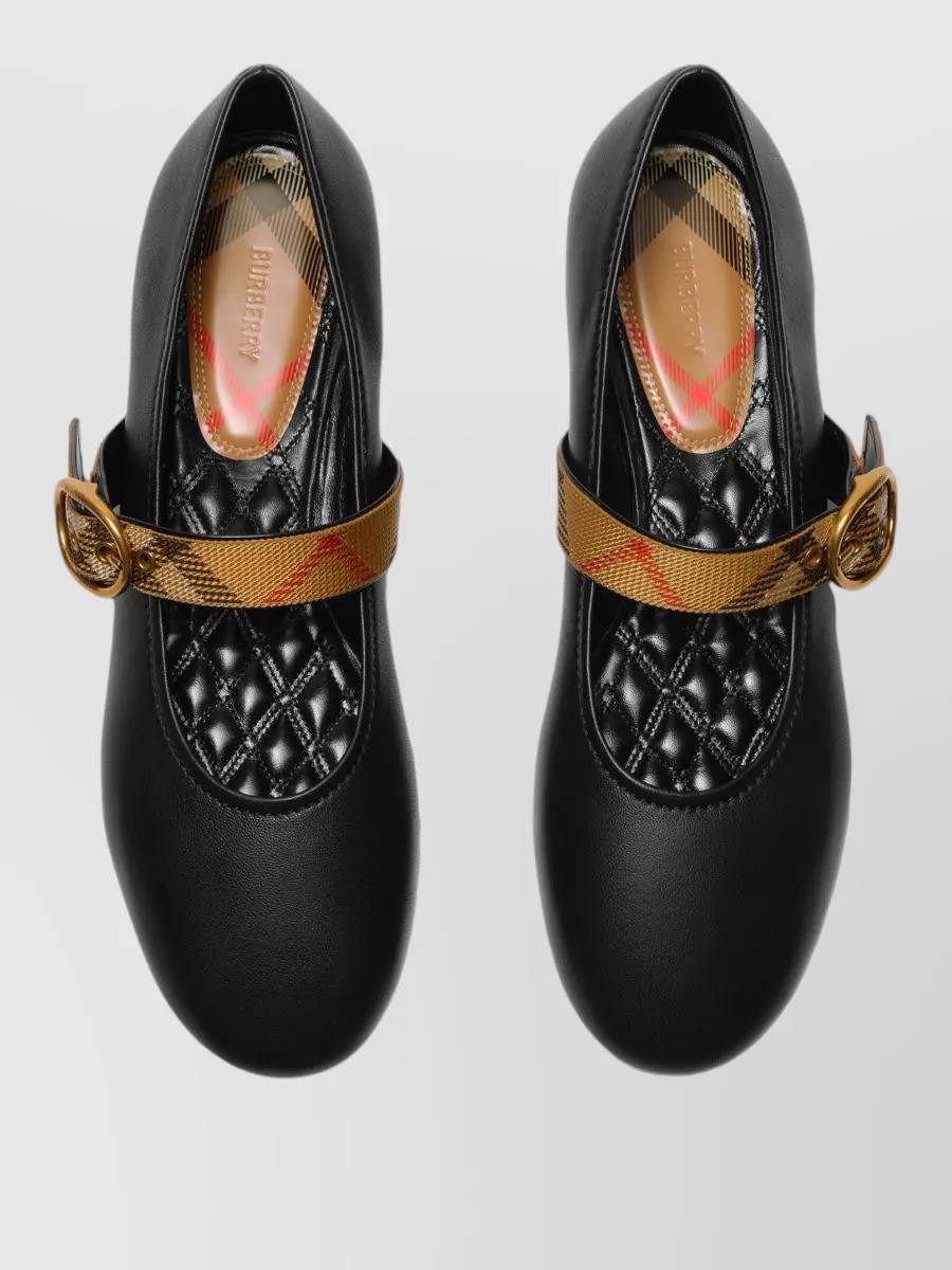 Burberry Leather Ballerina Flats