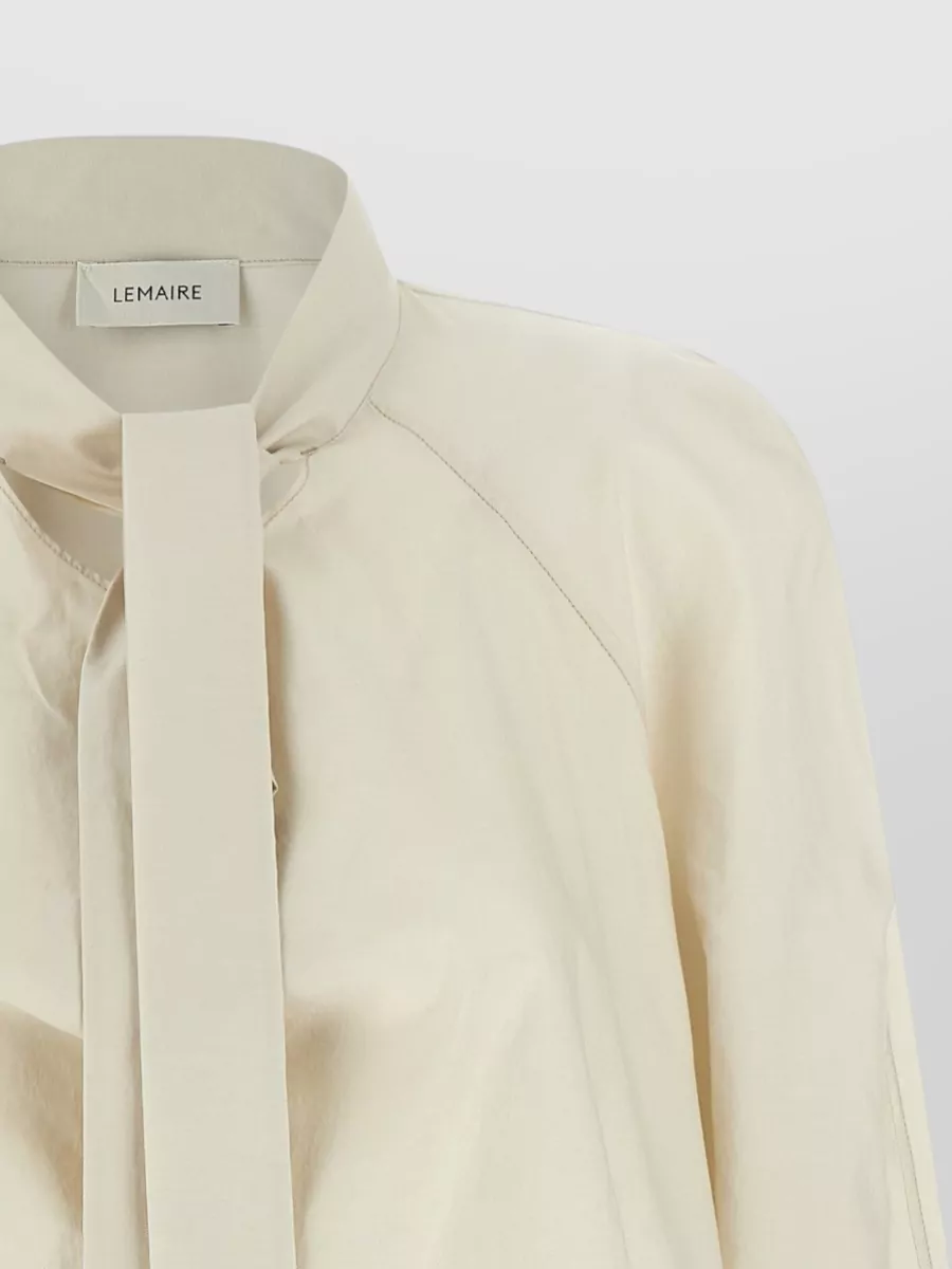 Lemaire Silk Blend Ascot Collar Blouse