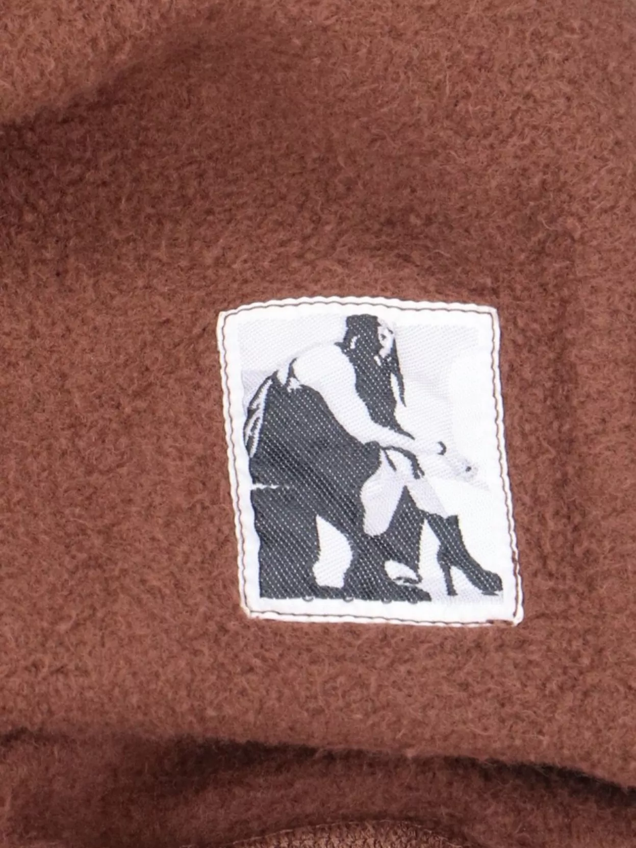 Rick Owens Drkshdw Hooded Sweatshirt With Ribbed Cuffs And Hem In Brown