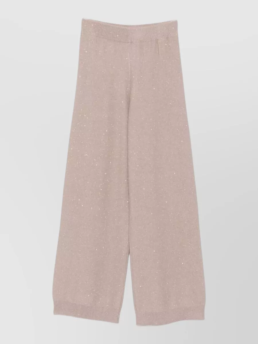 Fabiana Filippi cashmere blend straight-leg knitted trousers