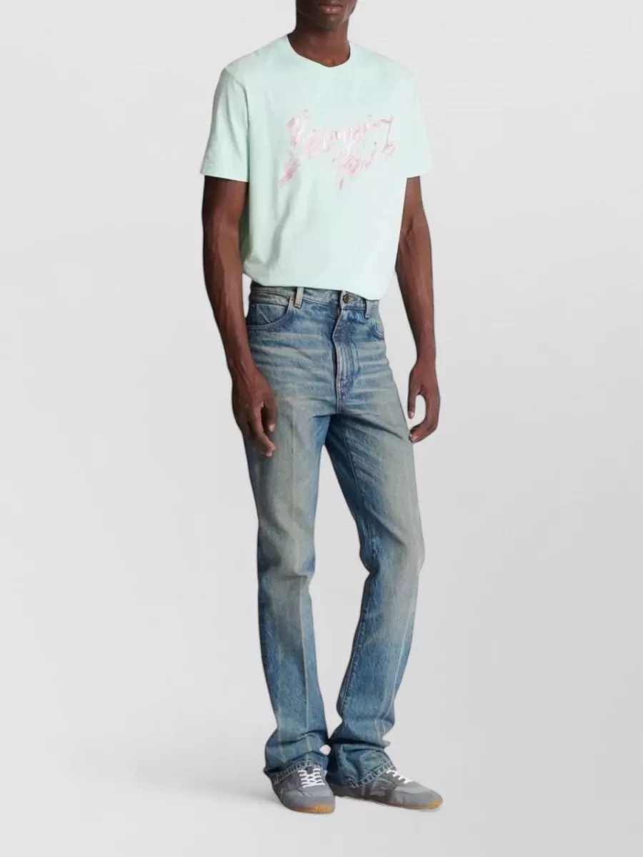 Balmain Denim Straight-Leg Jeans