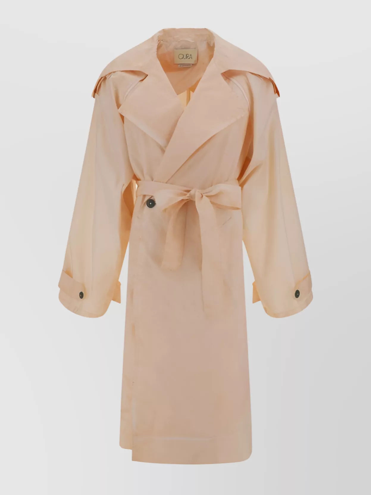 Shop Quira Belted Foot-length Trench Coat Epaulettes