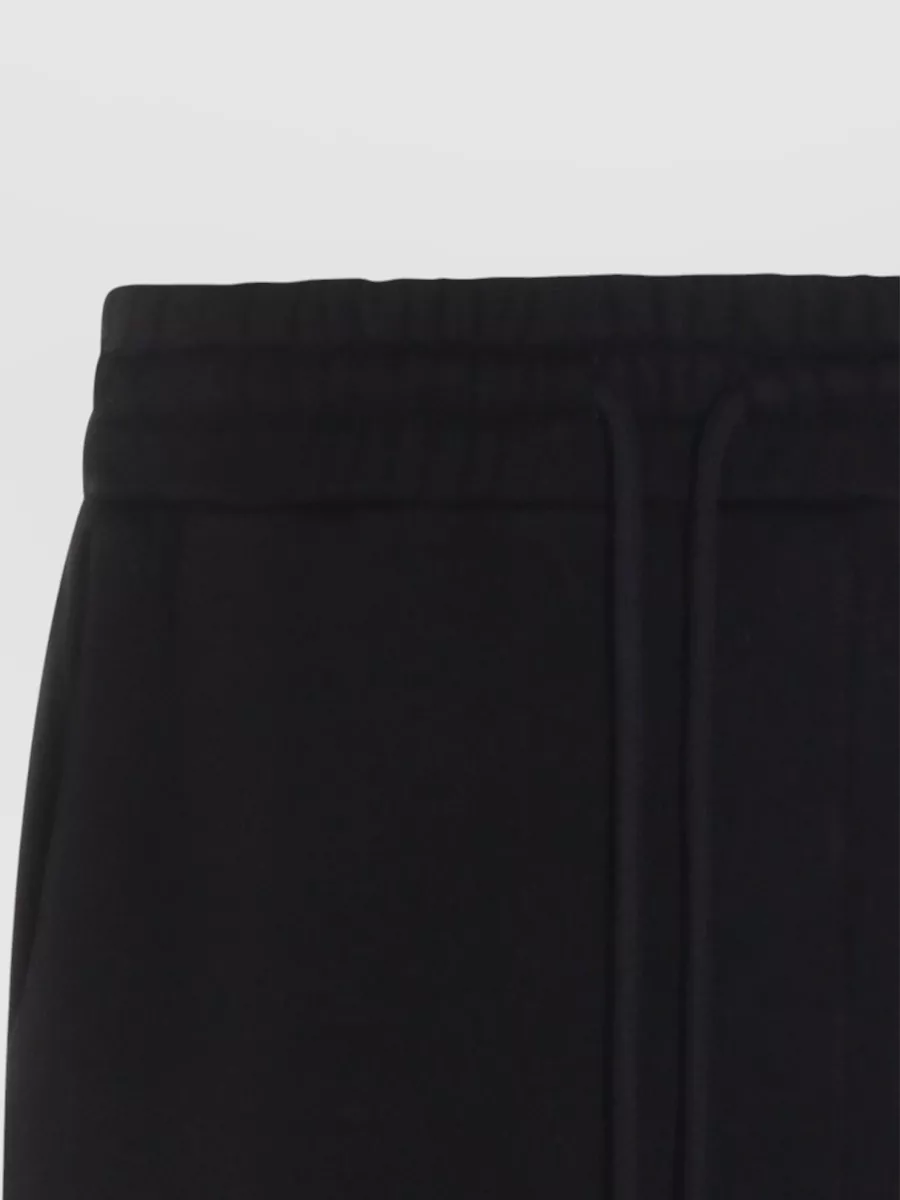 Amiri Straight Leg Trousers Embroidered Detail Pockets Ribbed Cuffs