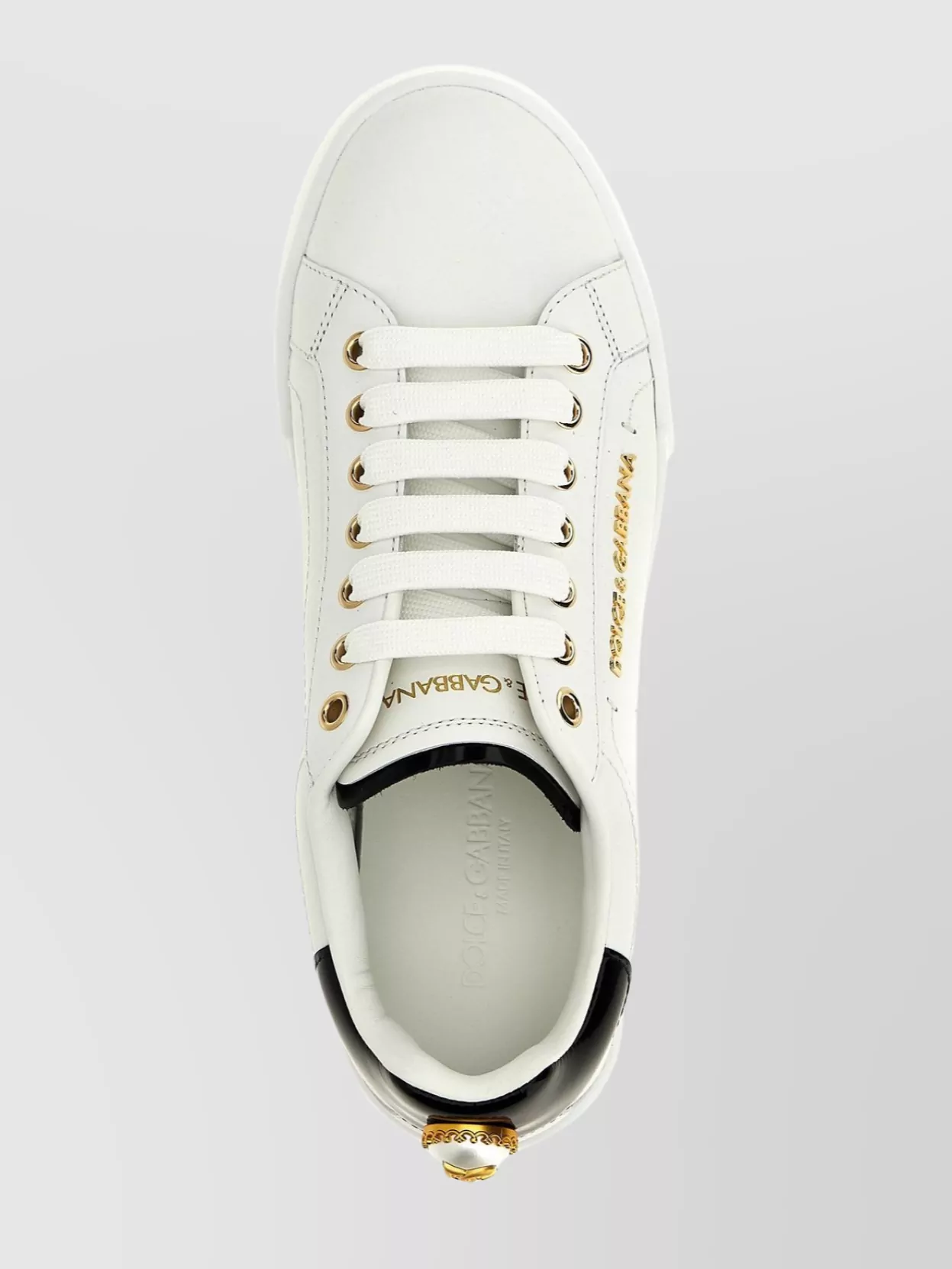 Dolce&Gabbana 'Golden Hardware Low-Top Rubber Sole Sneakers'