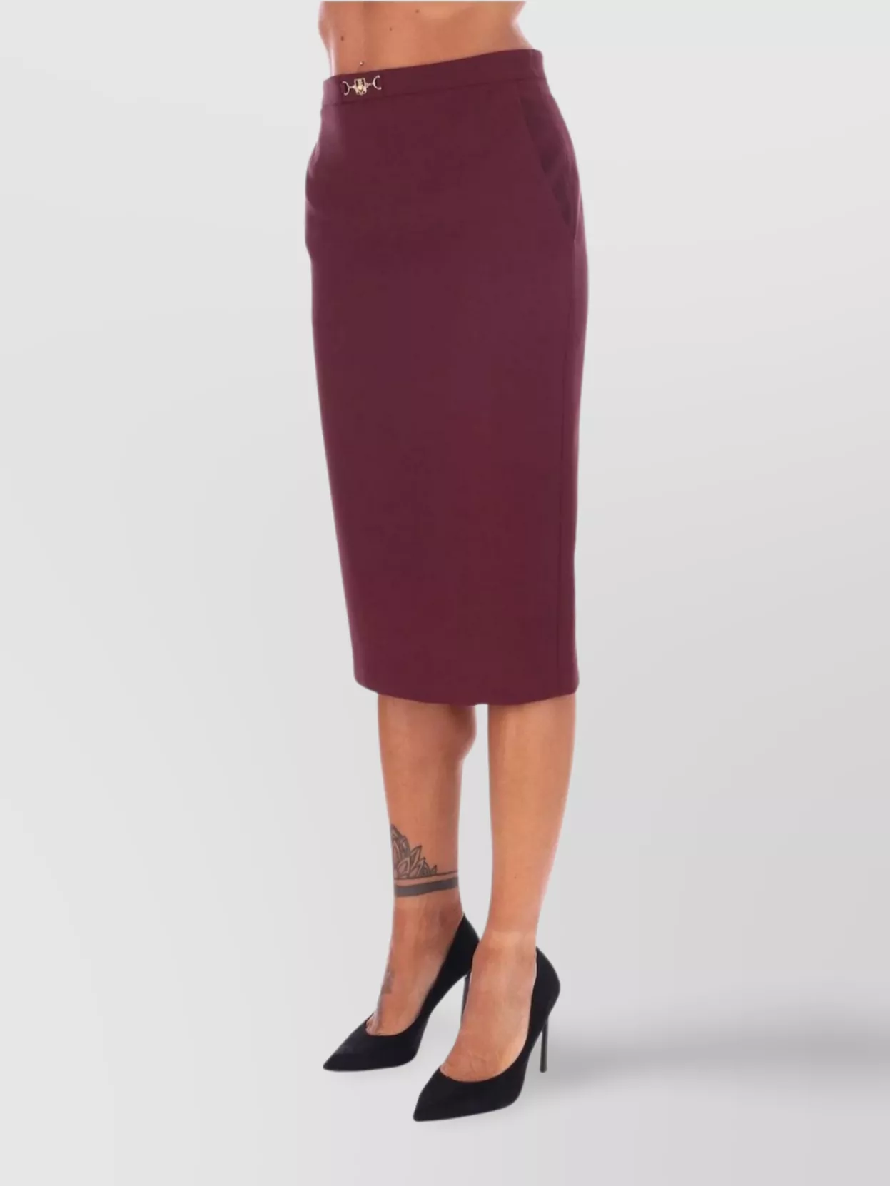 Elisabetta Franchi Tailored Skirts With High Waist And Back Slit