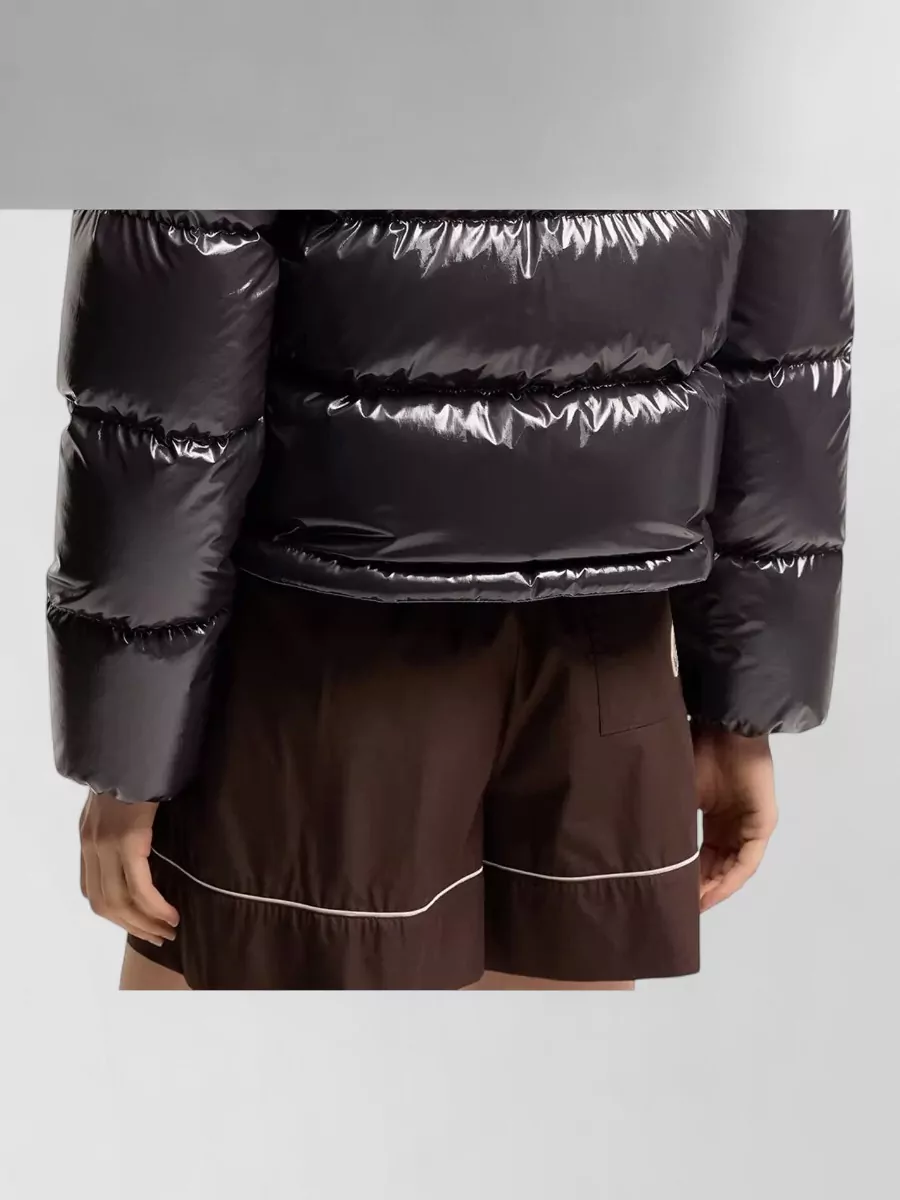Moncler Down Hooded Short Parka Coat