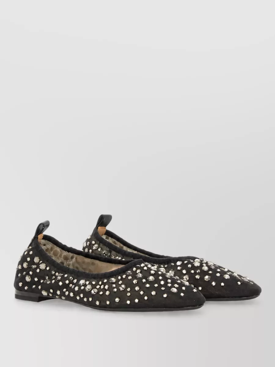 Tory Burch Crystal Ballerina Shoes