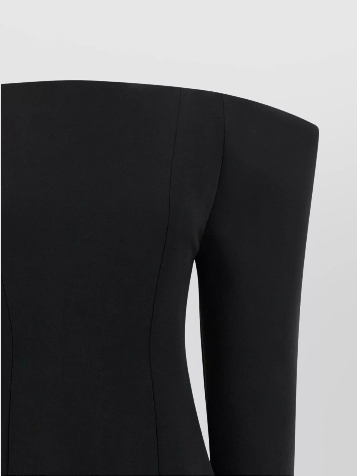 Stella Mccartney Off-the-shoulder Structured Corset Mini Dress In Black