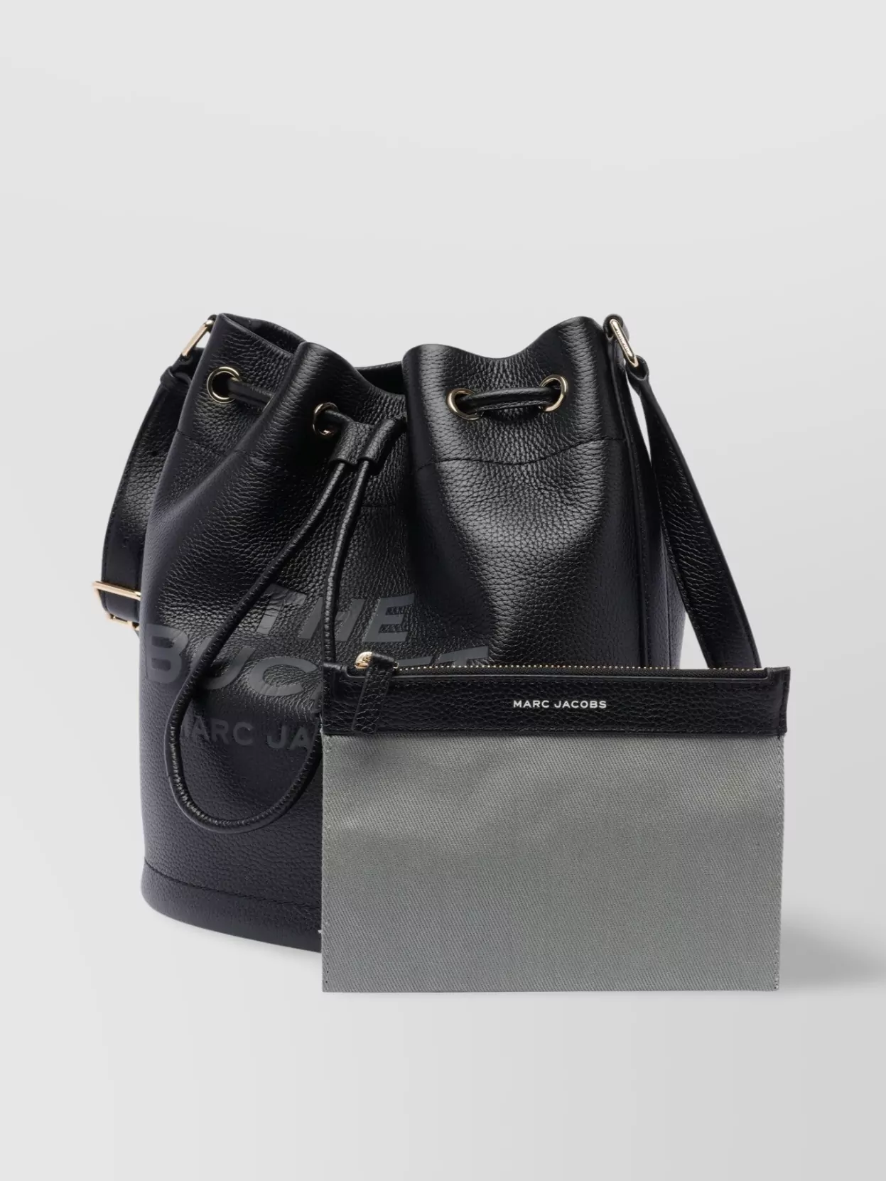 Marc Jacobs Large Leather Bucket Bag With Adjustable Strap