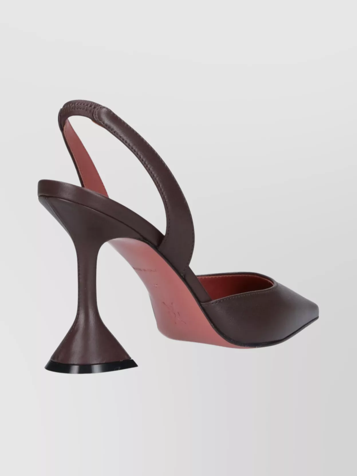 Amina Muaddi Stylish Pointed Toe High Heel Pumps In Burgundy