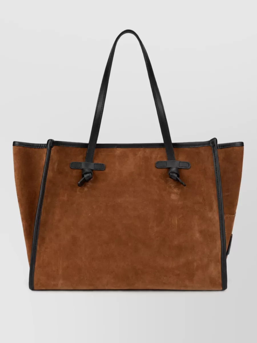 Gianni Chiarini suede leather tote bag