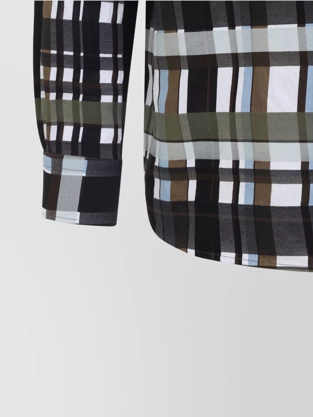 Bottega Veneta Checked Collar Shirt Long Sleeves