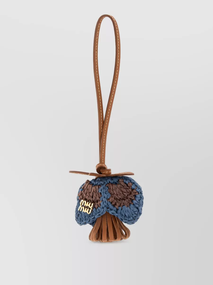 Miu Miu leather hair clip