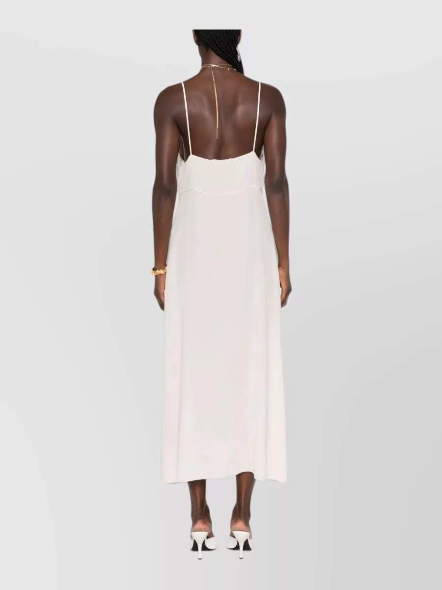 Chloé Silk Lace-Trim Spaghetti-Strap Sleeveless Nightdress