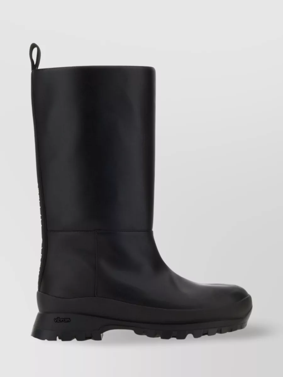 Shop Stella Mccartney Trace Tubo Mid-calf Boots In Black