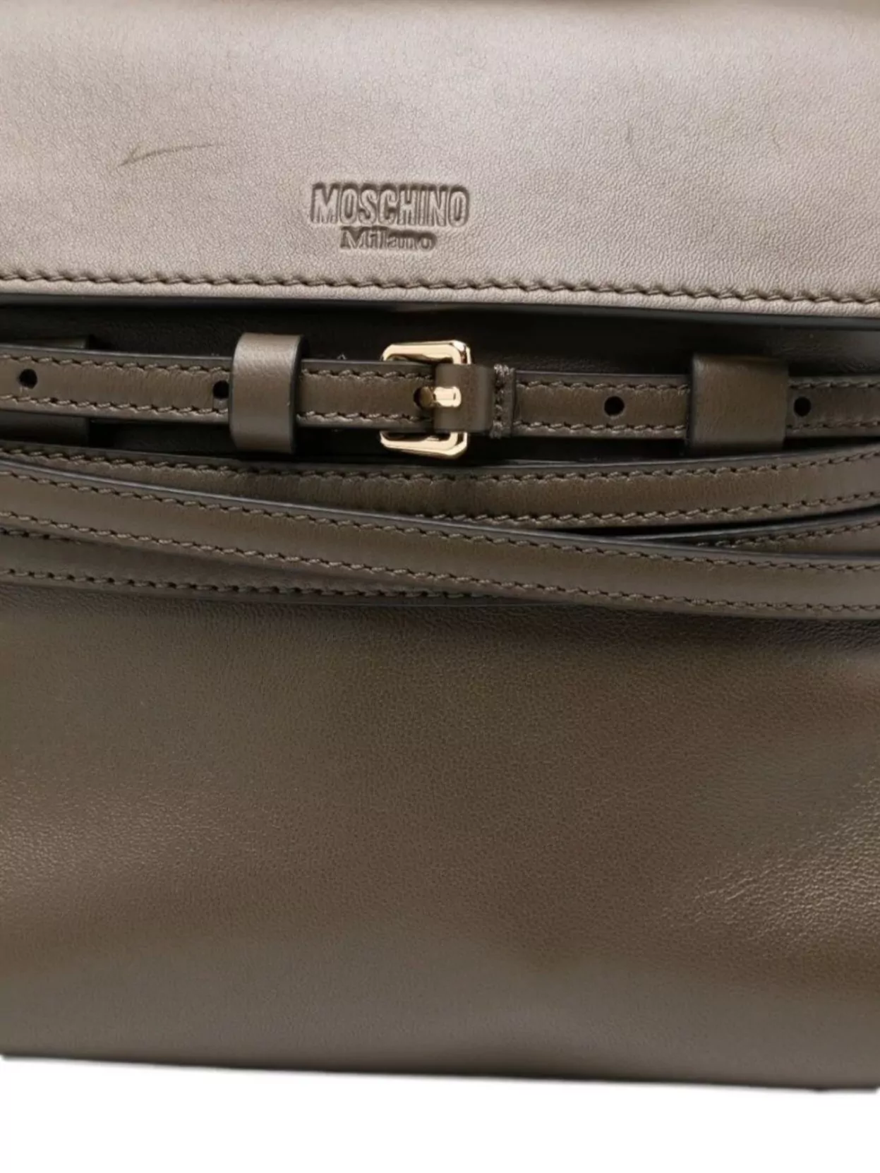 Moschino Nappa Foresta Calfskin Top Handle Tote
