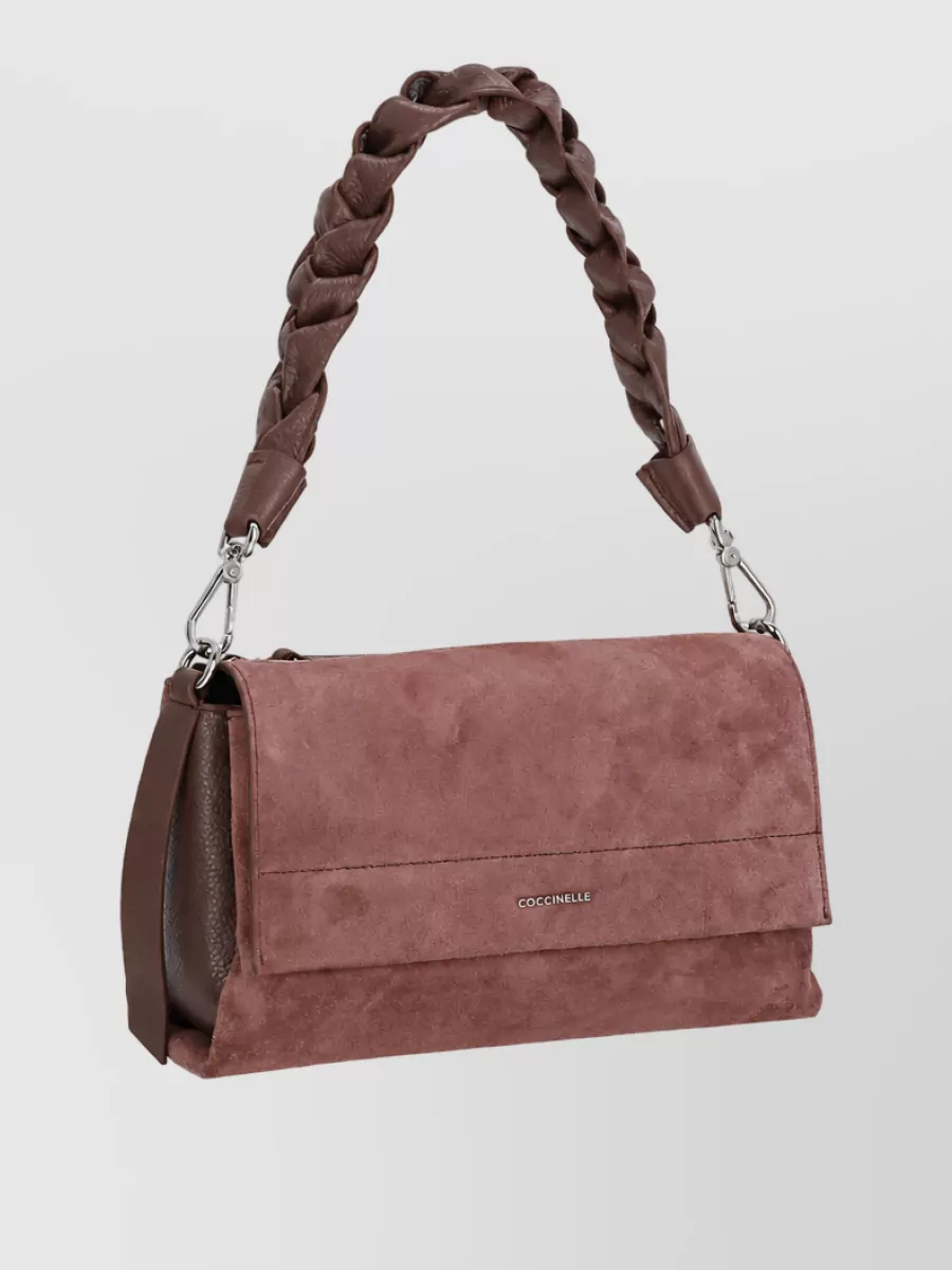 Coccinelle Suede Leather Shoulder Bag