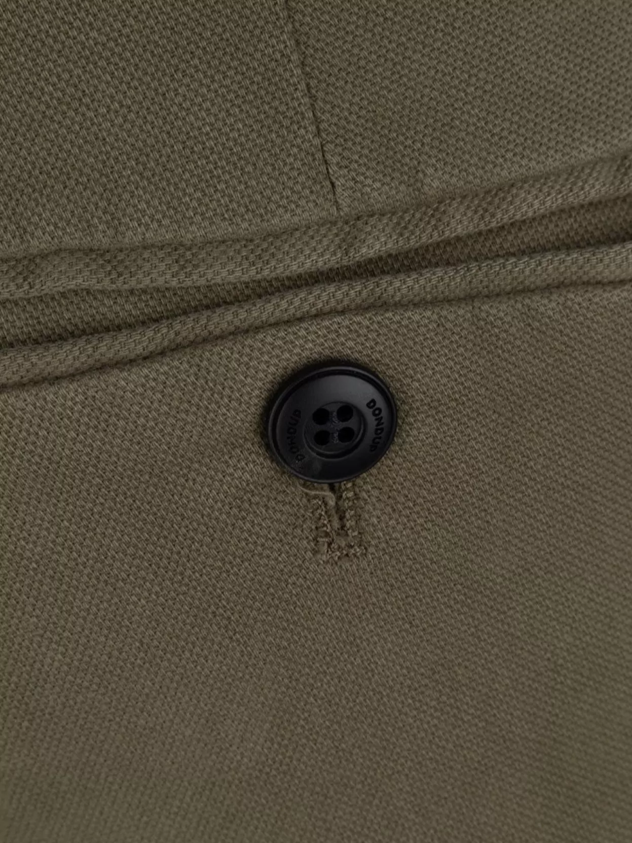 Dondup Trousers With Cuffed Hem And Belt Loops