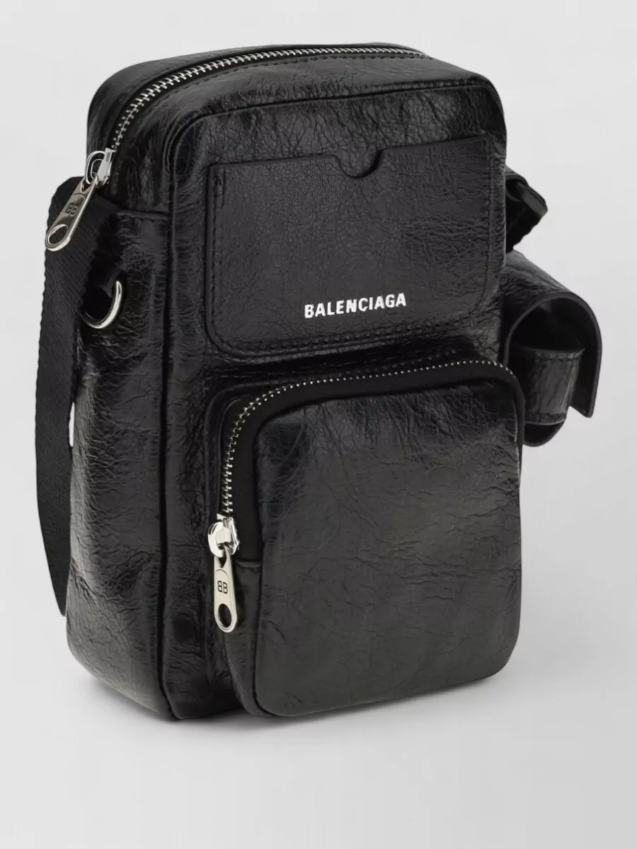 Balenciaga Leather Superbusy Vertical Crossbody Bag