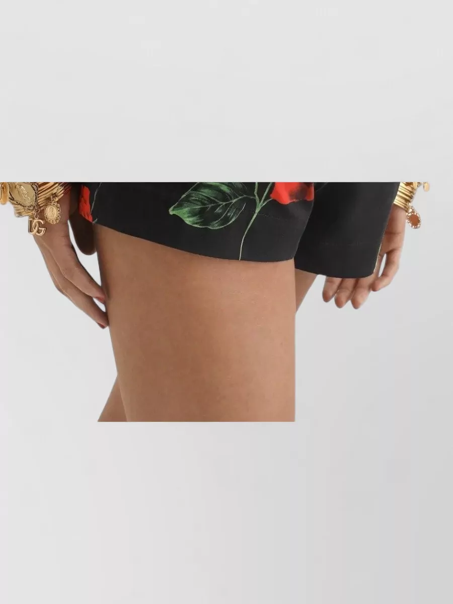 Dolce&Gabbana Floral-Print Mini Shorts