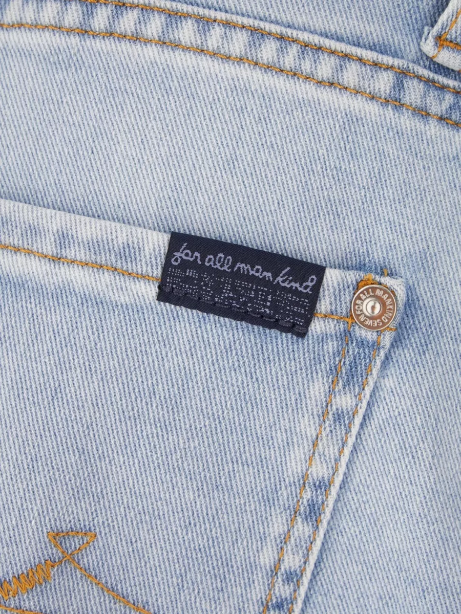 7 For All Mankind Denim Straight-Leg Trousers
