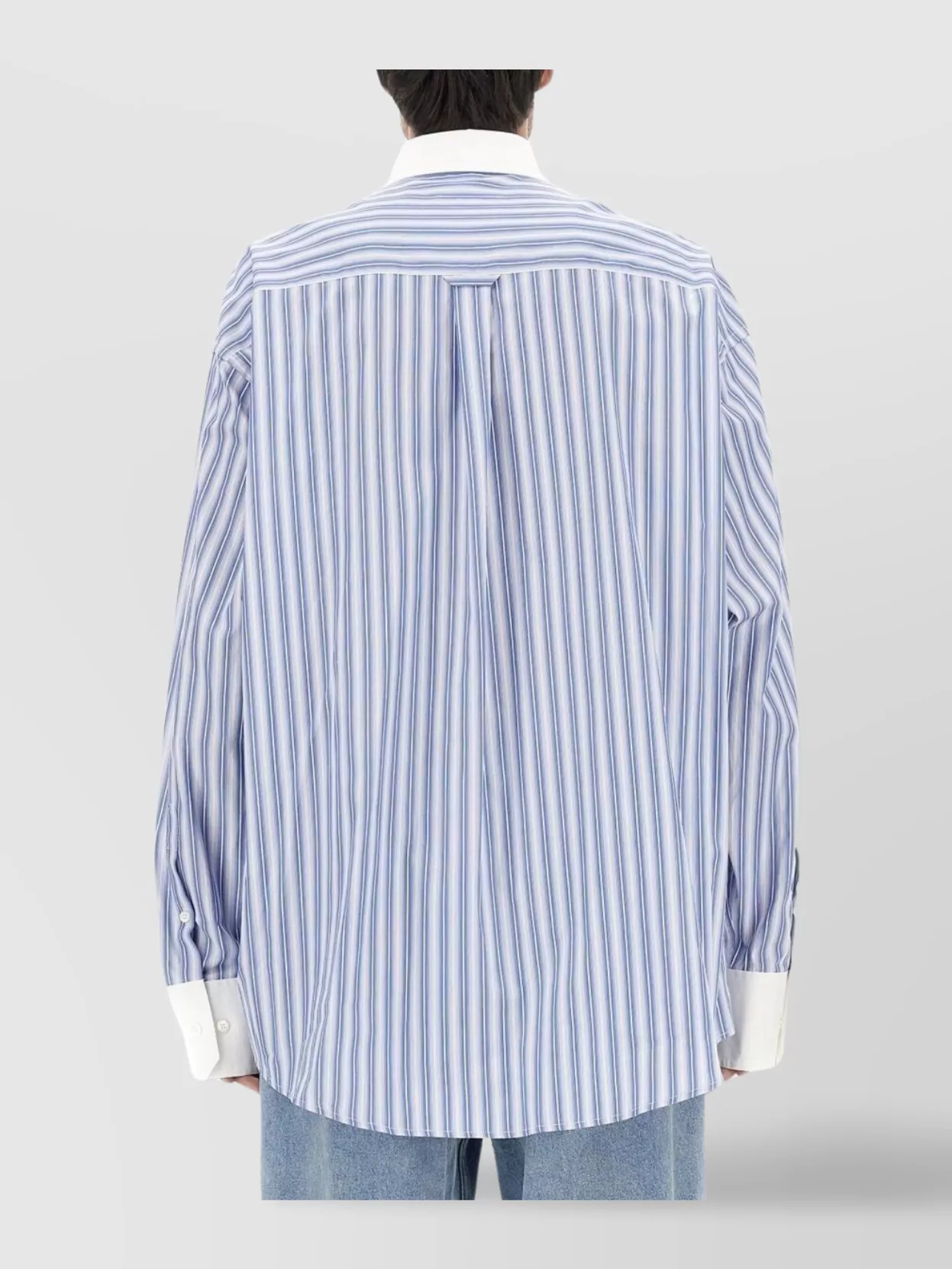 Mm6 Maison Margiela Oversize Fit Striped Shirt
