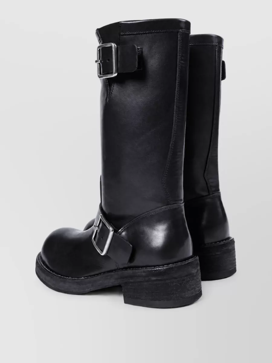 Ann Demeulemeester Leather Biker Boots