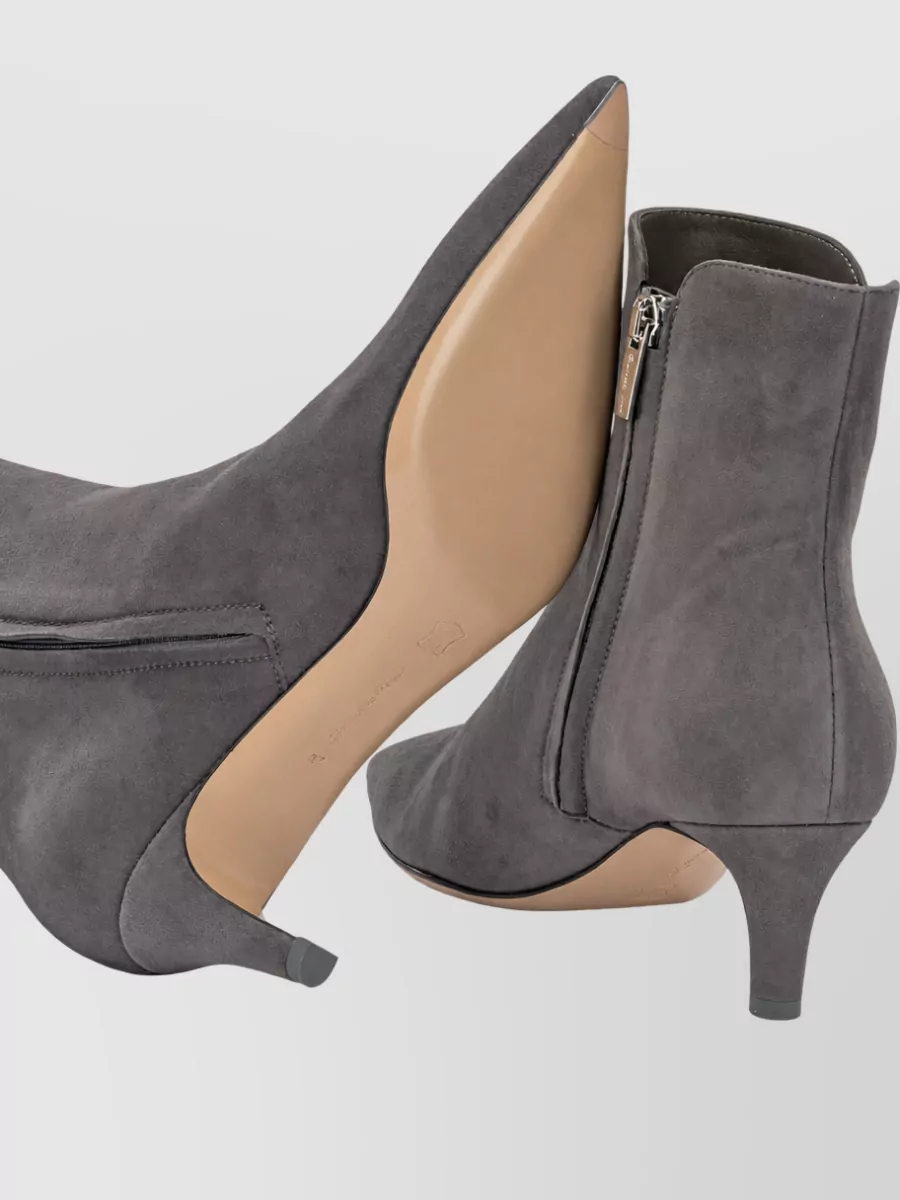 Gianvito Rossi Suede Leather Ankle Boots