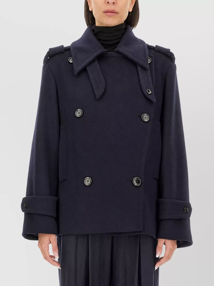 Max Mara Cashmere Virgin Wool Fitted Jacket