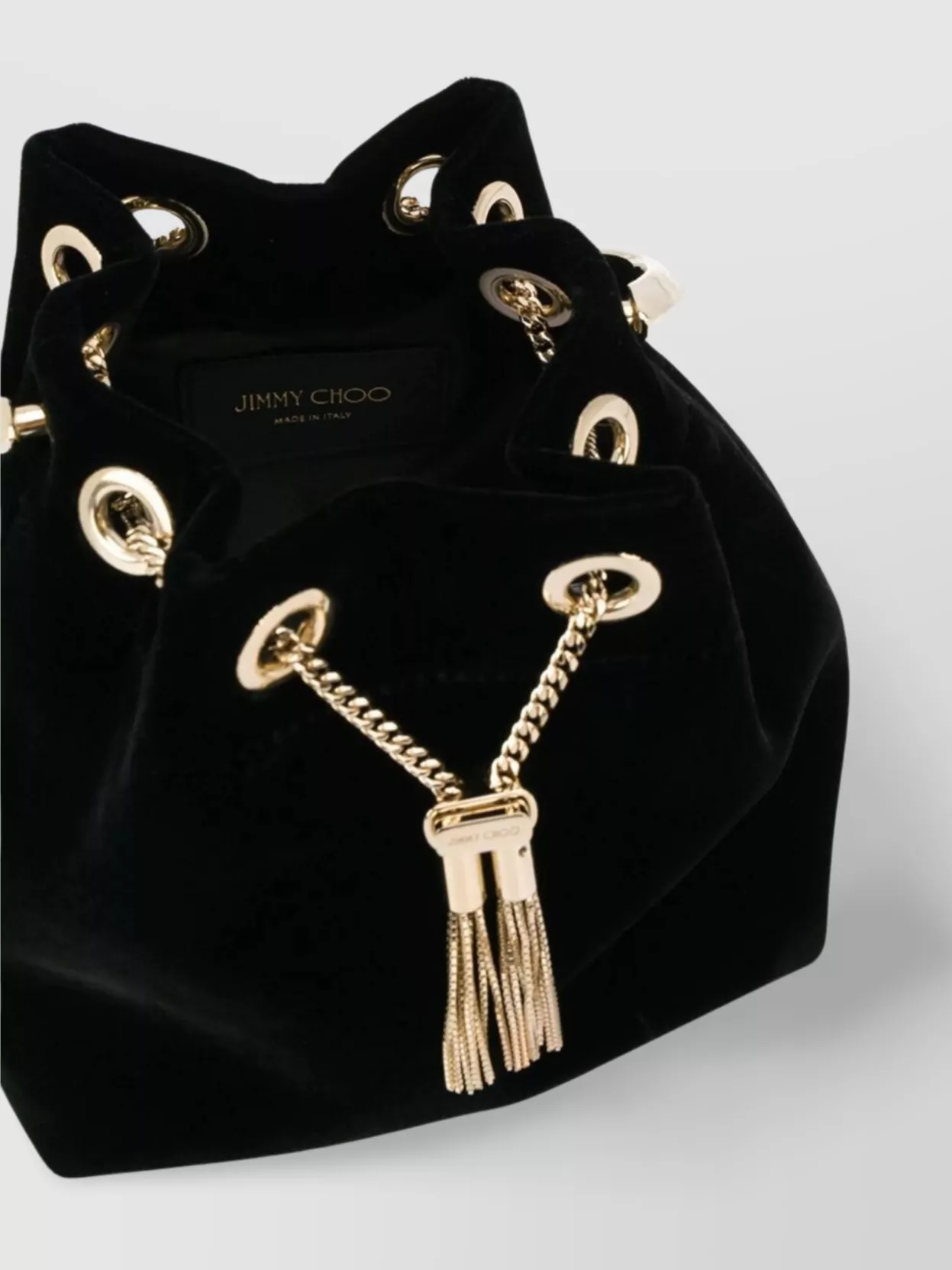 Jimmy Choo Round Handle Shoulder Bag Tassel