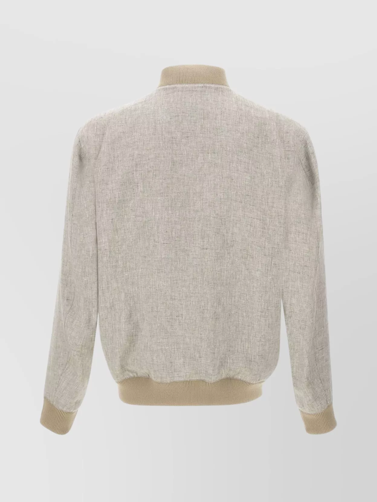 Fay Canvas Bomber Jacket Flap Pockets In Gray