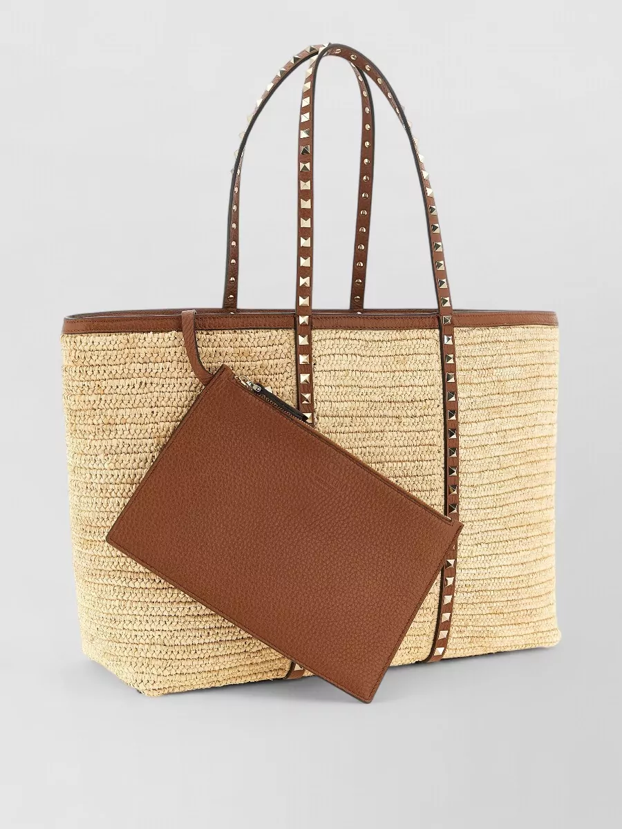 Valentino Garavani Medium Raffia Beach Bag
