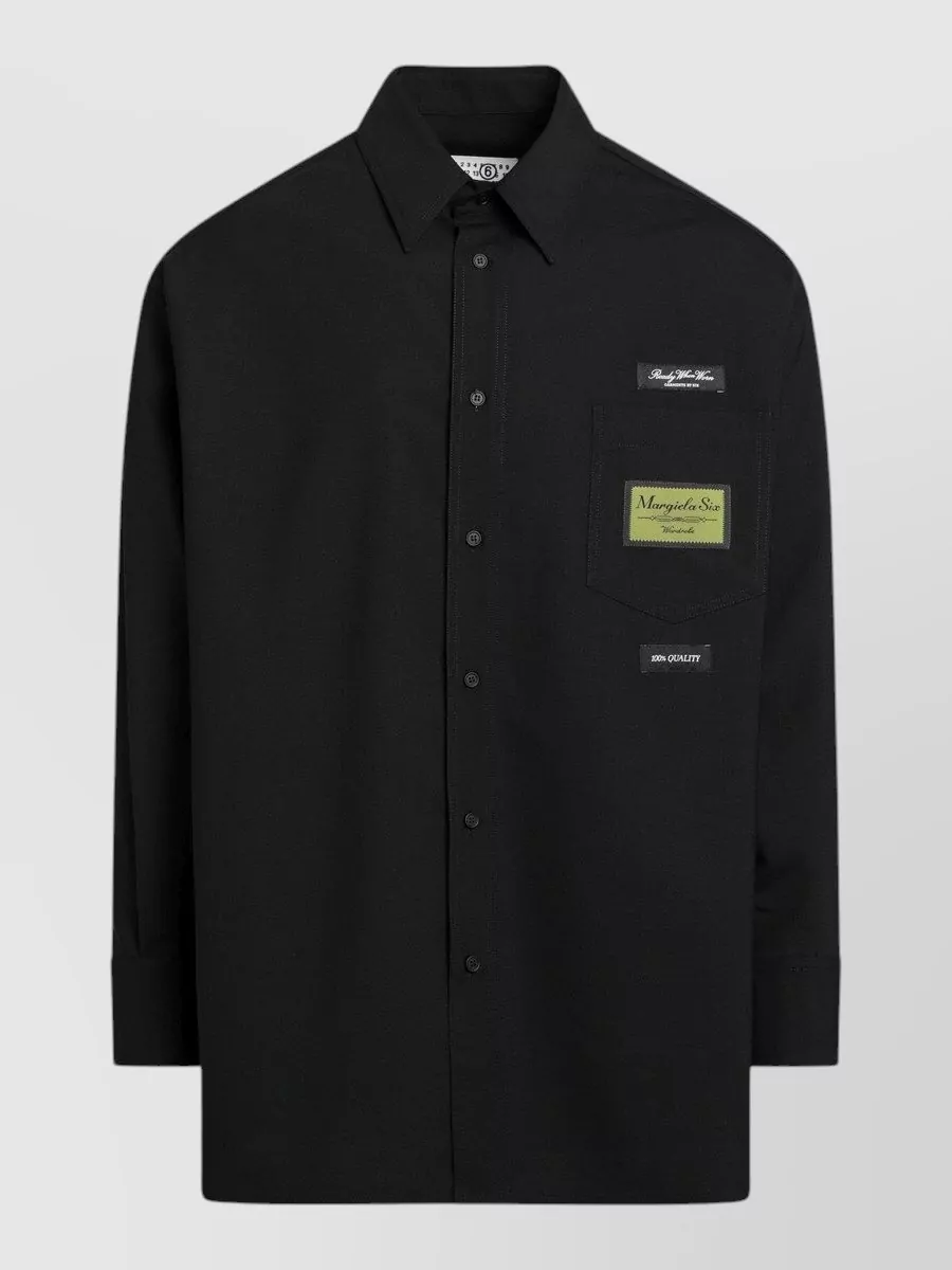 Mm6 Maison Margiela jacquard long-sleeve shirt